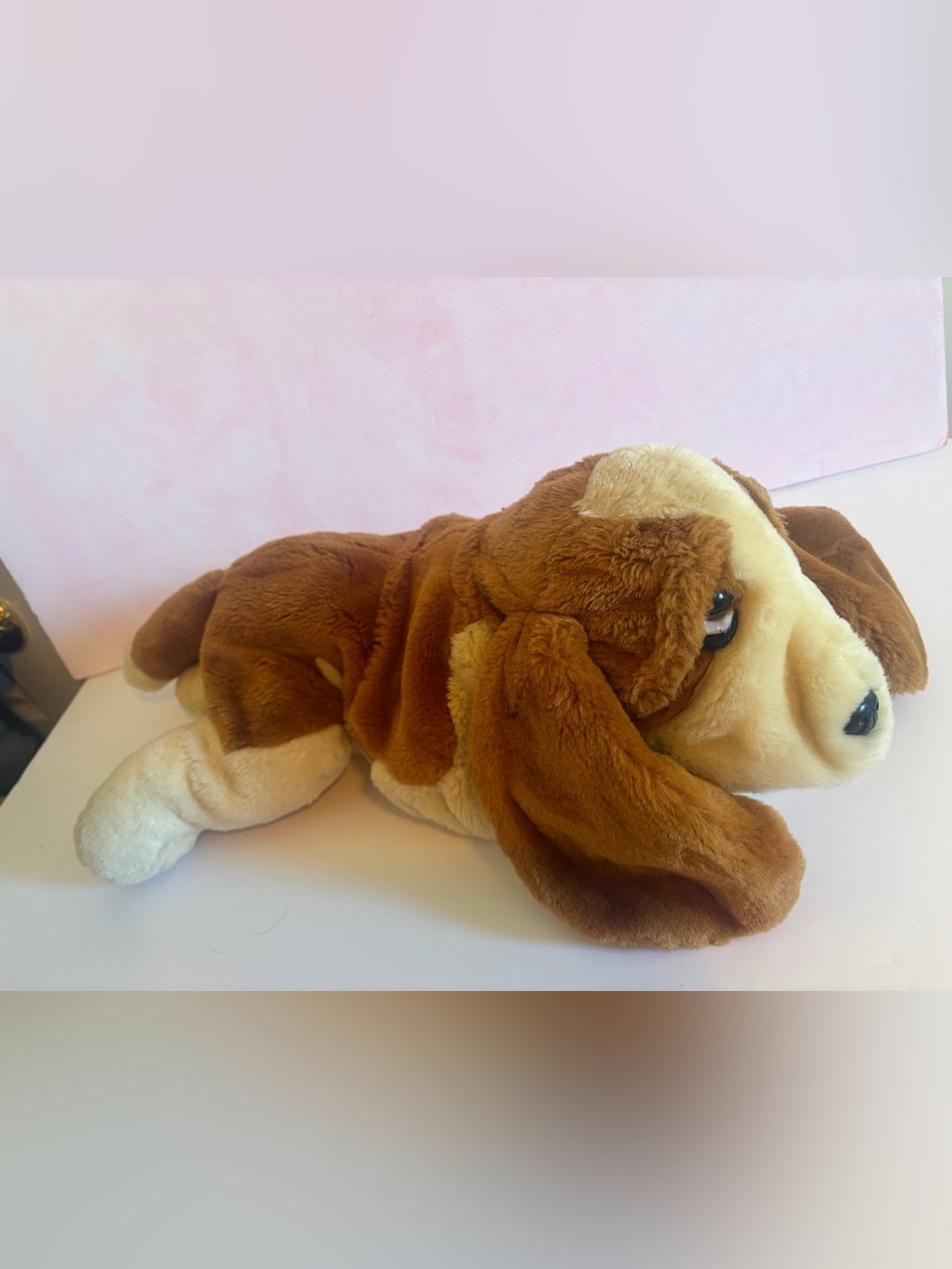 Animal Alley Brown Basset Hound Soft Plush Vintage Toys R Us rare
